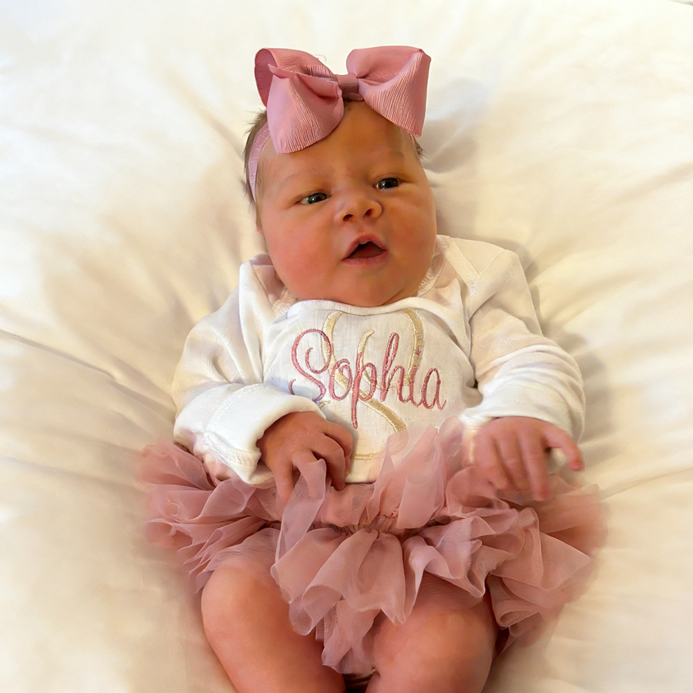 Personalized Embroidered Baby Girl Coming Home Outfit | CWBaby429