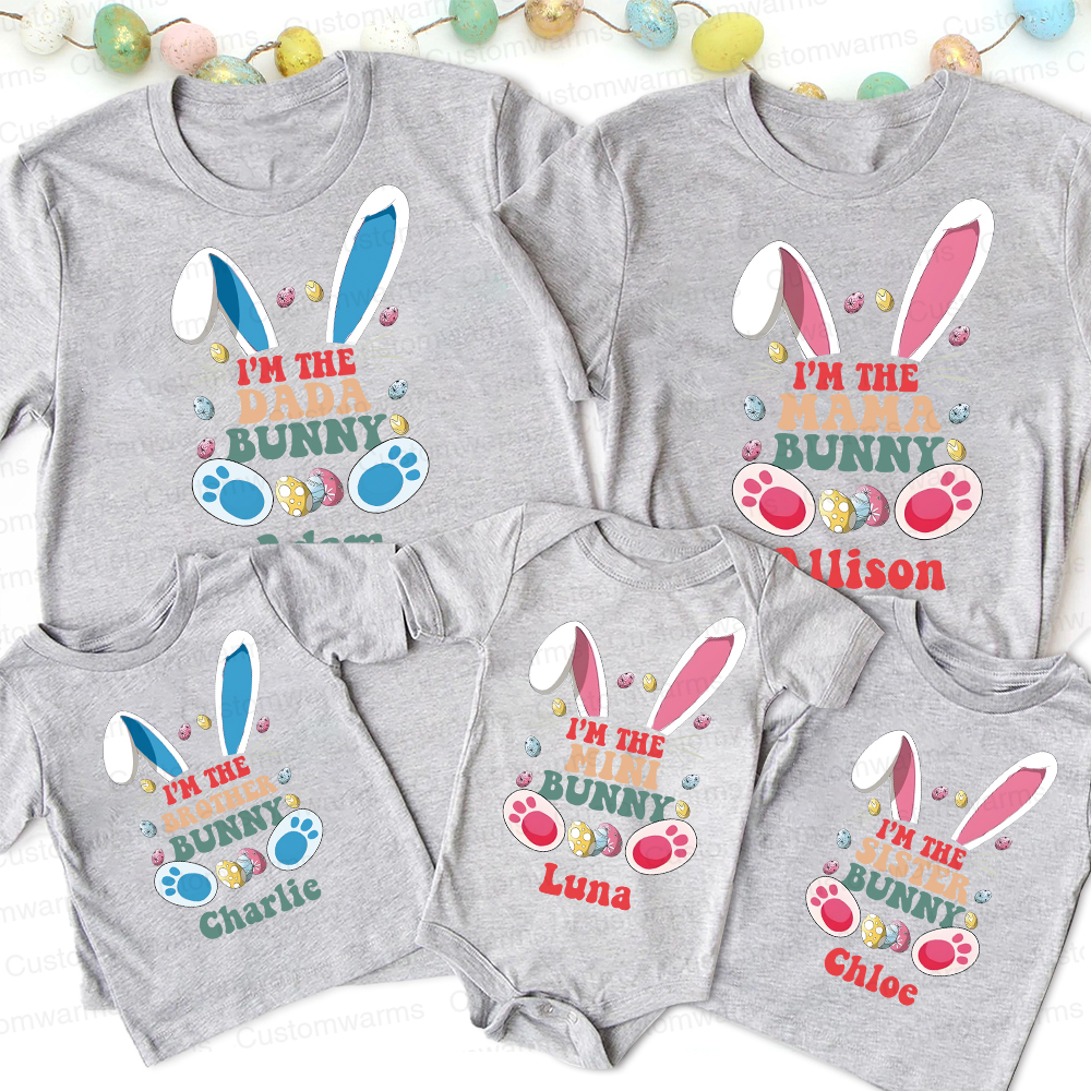 Personalized Family Happy Easter Matching Shirt | CWEaster59