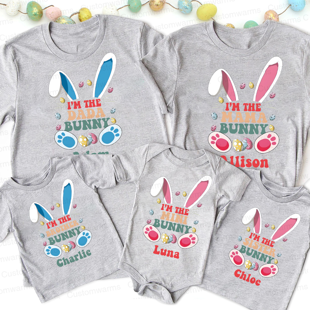 Personalized Family Happy Easter Matching Shirt | CWEaster59