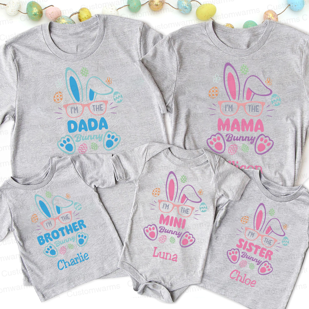 Personalized Family Happy Easter Matching Shirt | CWEaster60