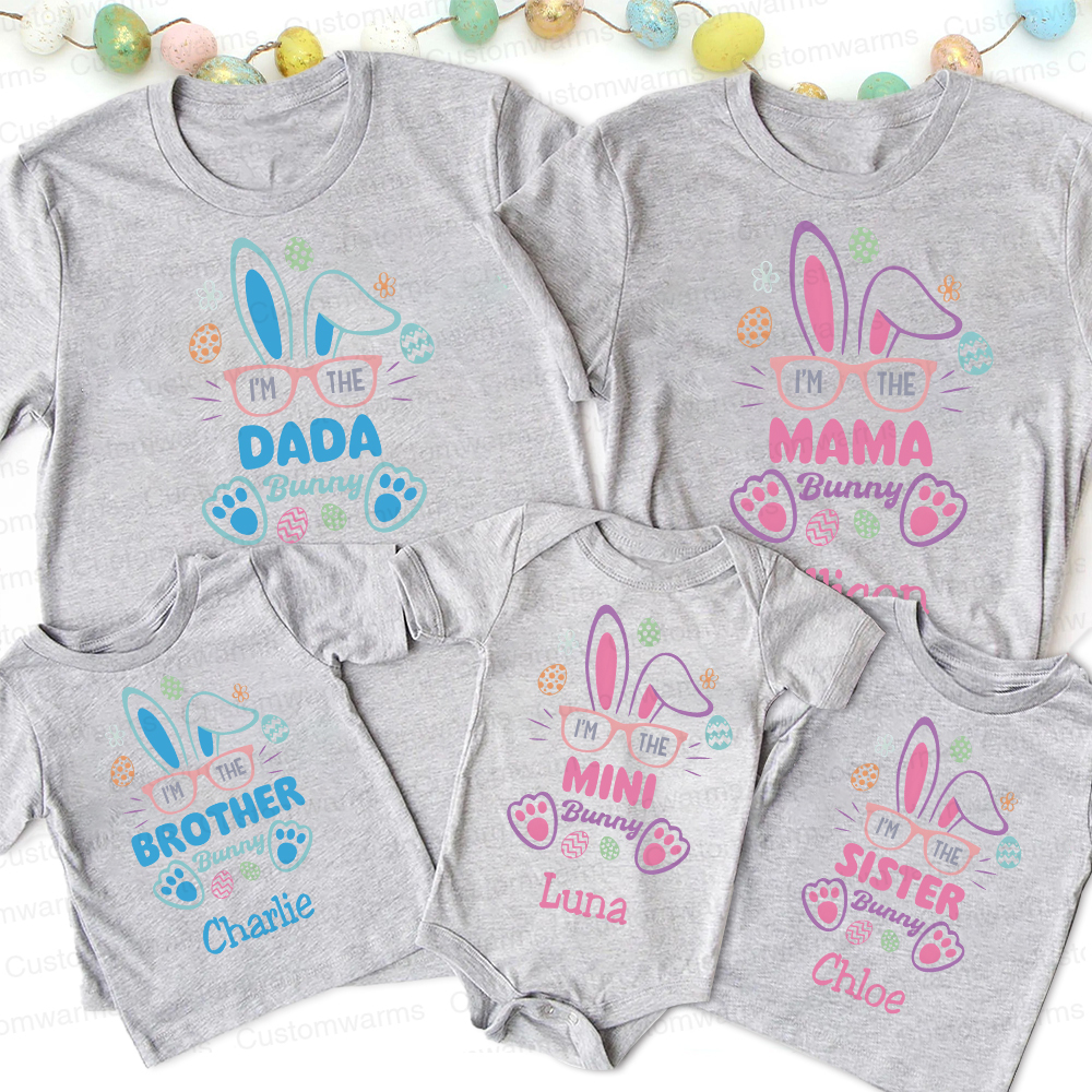 Personalized Family Happy Easter Matching Shirt | CWEaster60