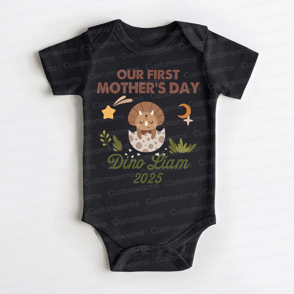 Personalized First Mother's Day Mommy and Baby Outfit | CWFamily32
