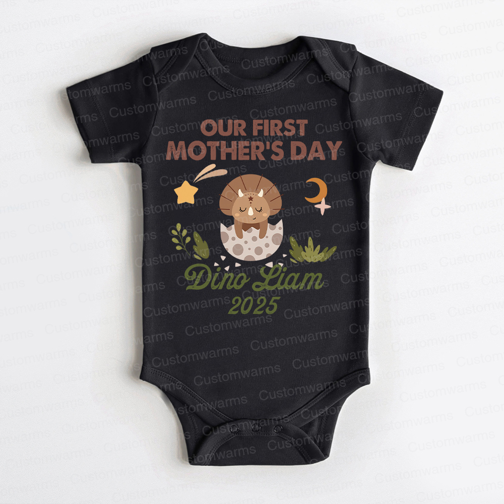 Personalized First Mother's Day Mommy and Baby Outfit | CWFamily32