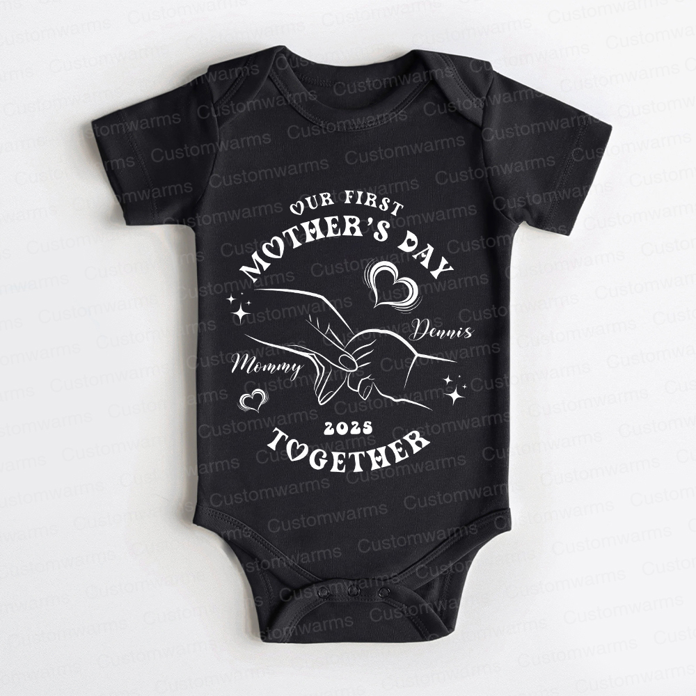 Personalized First Mother's Day Mommy and Baby Outfit | CWFamily39