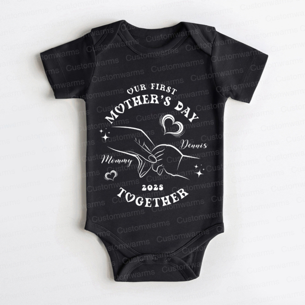 Personalized First Mother's Day Mommy and Baby Outfit | CWFamily39