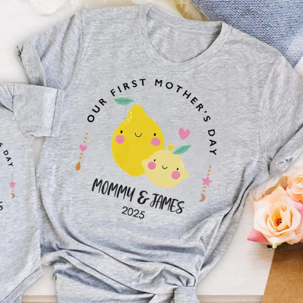 Personalized First Mother's Day Mommy and Baby Outfit | CWFamily22
