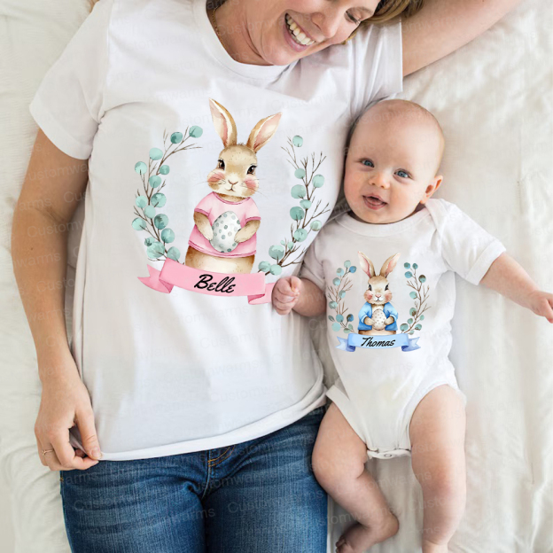 Personalized Family Happy Easter Matching Shirt | CWEaster61