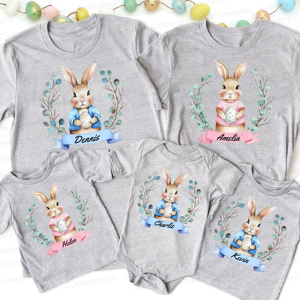 Personalized Family Happy Easter Matching Shirt | CWEaster61