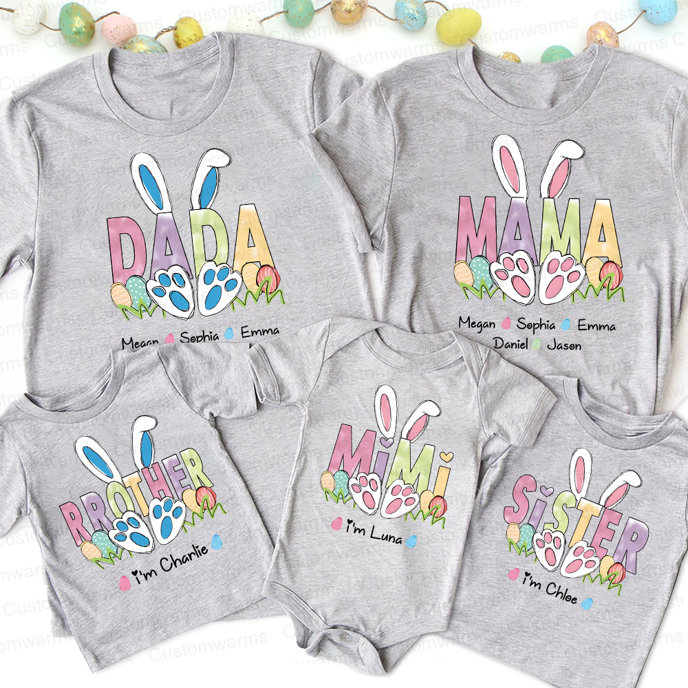 Personalized Family Happy Easter Matching Shirt | CWEaster64