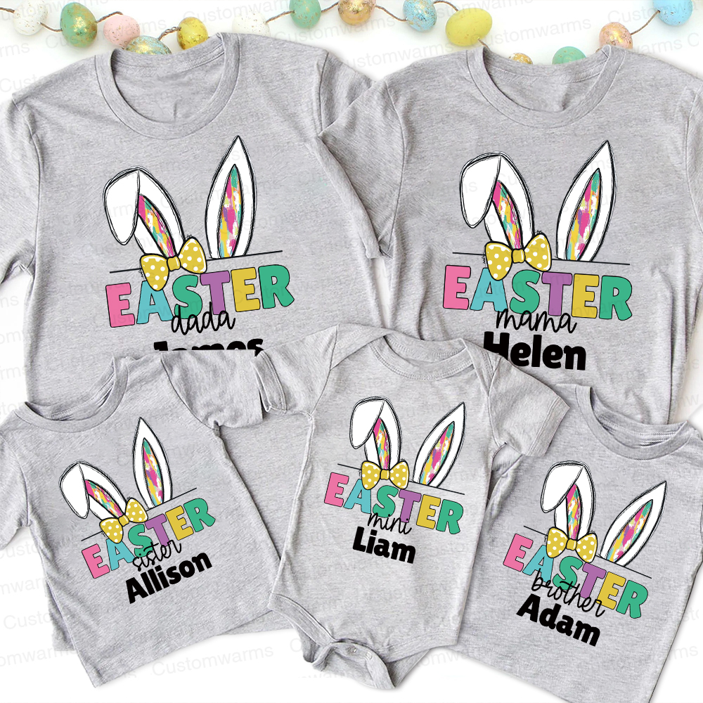 Personalized Family Happy Easter Matching Shirt | CWEaster67