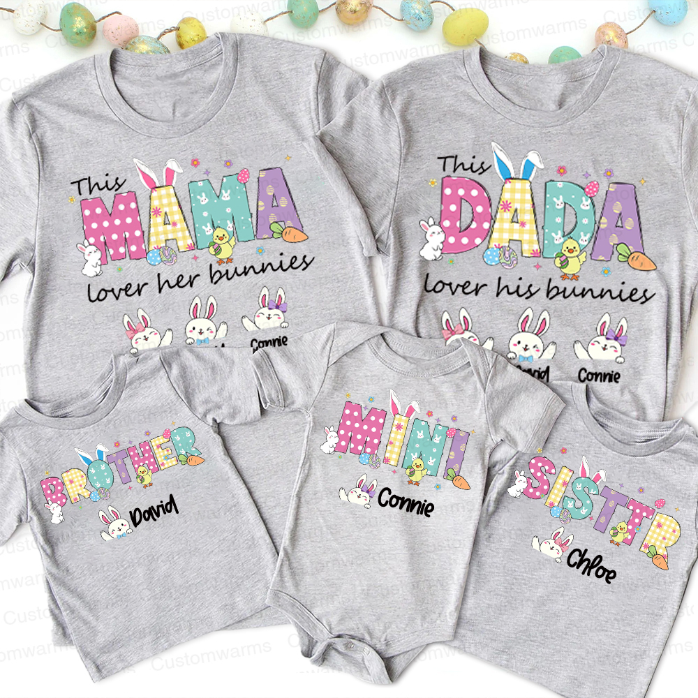 Personalized Family Happy Easter Matching Shirt | CWEaster68