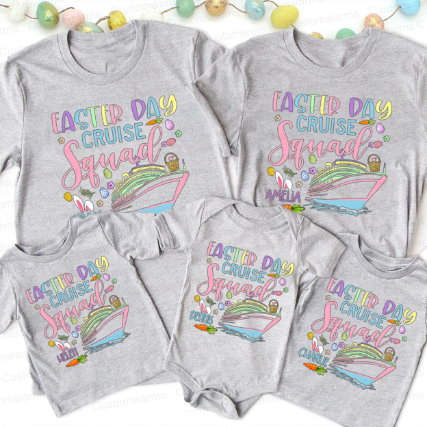 Personalized Family Happy Easter Matching Shirt | CWEaster69