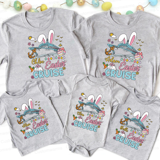 Personalized Family Happy Easter Matching Shirt | CWEaster70