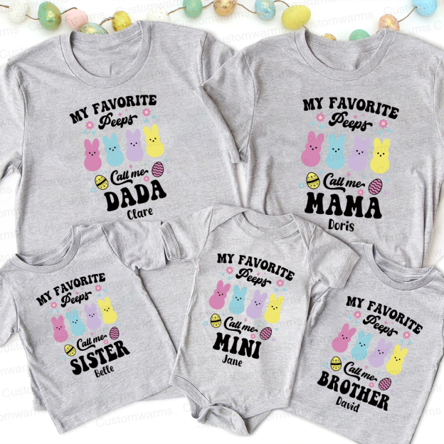 Personalized Family Happy Easter Matching Shirt | CWEaster71