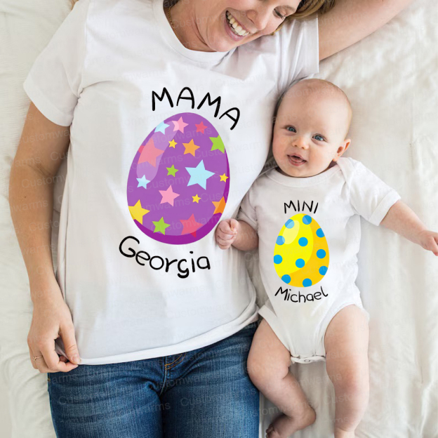 Personalized Family Happy Easter Matching Shirt | CWEaster74