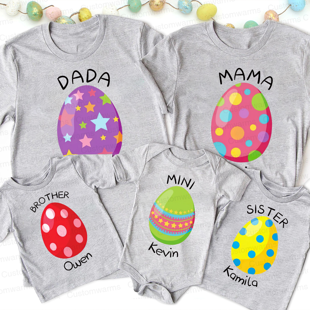 Personalized Family Happy Easter Matching Shirt | CWEaster74