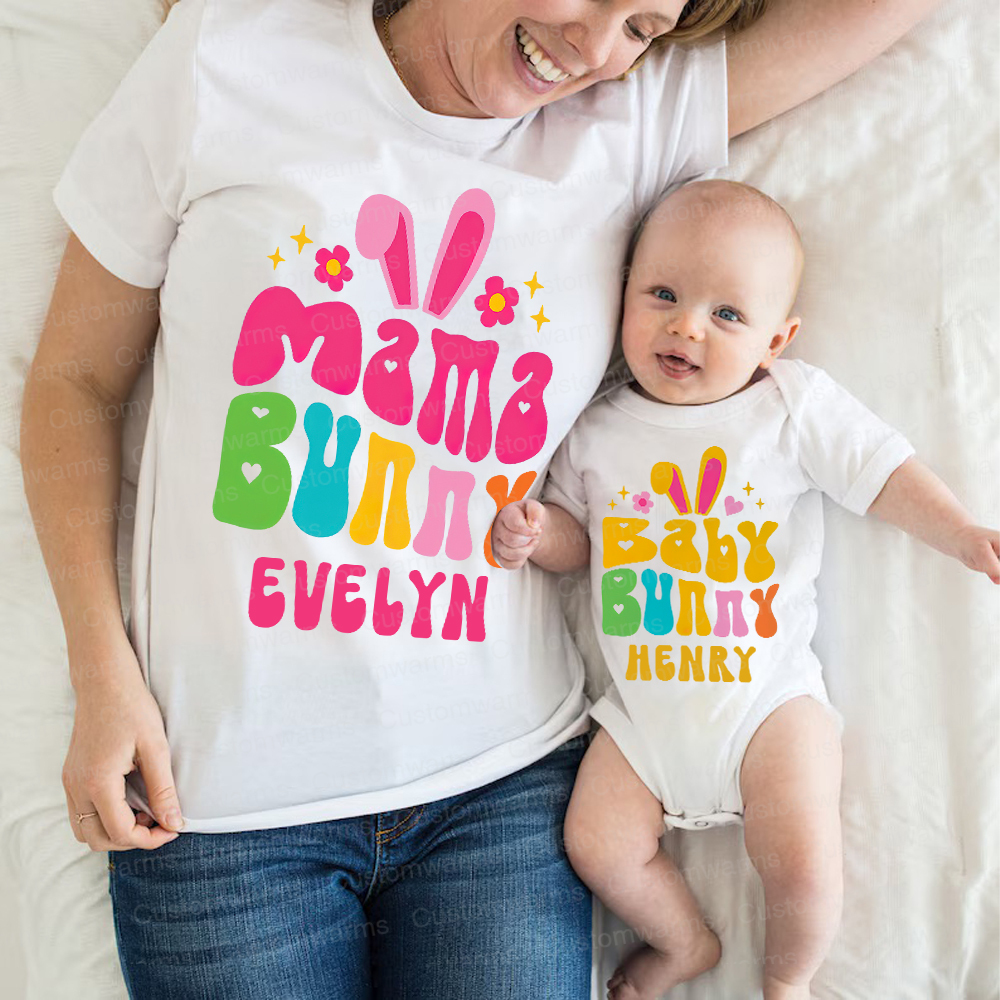 Personalized Family Happy Easter Matching Shirt | CWEaster75