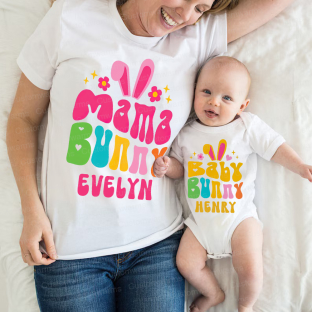 Personalized Family Happy Easter Matching Shirt | CWEaster75