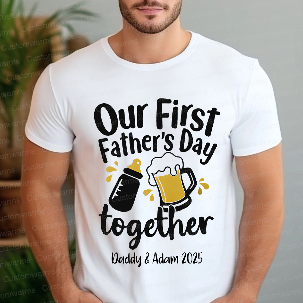 Personalized First Father's Day Daddy and Baby Outfit | CWFamily42