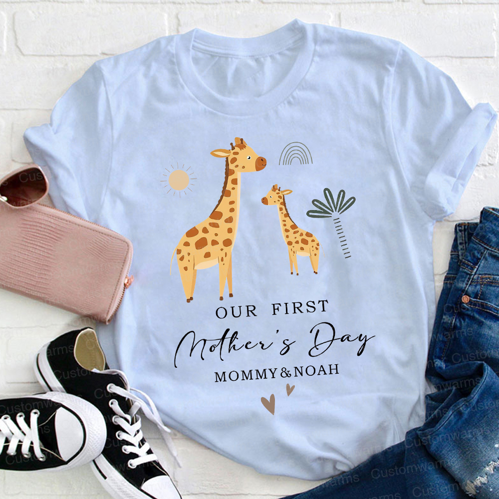 Personalized First Mother's Day Mommy and Baby Outfit | CWFamily28