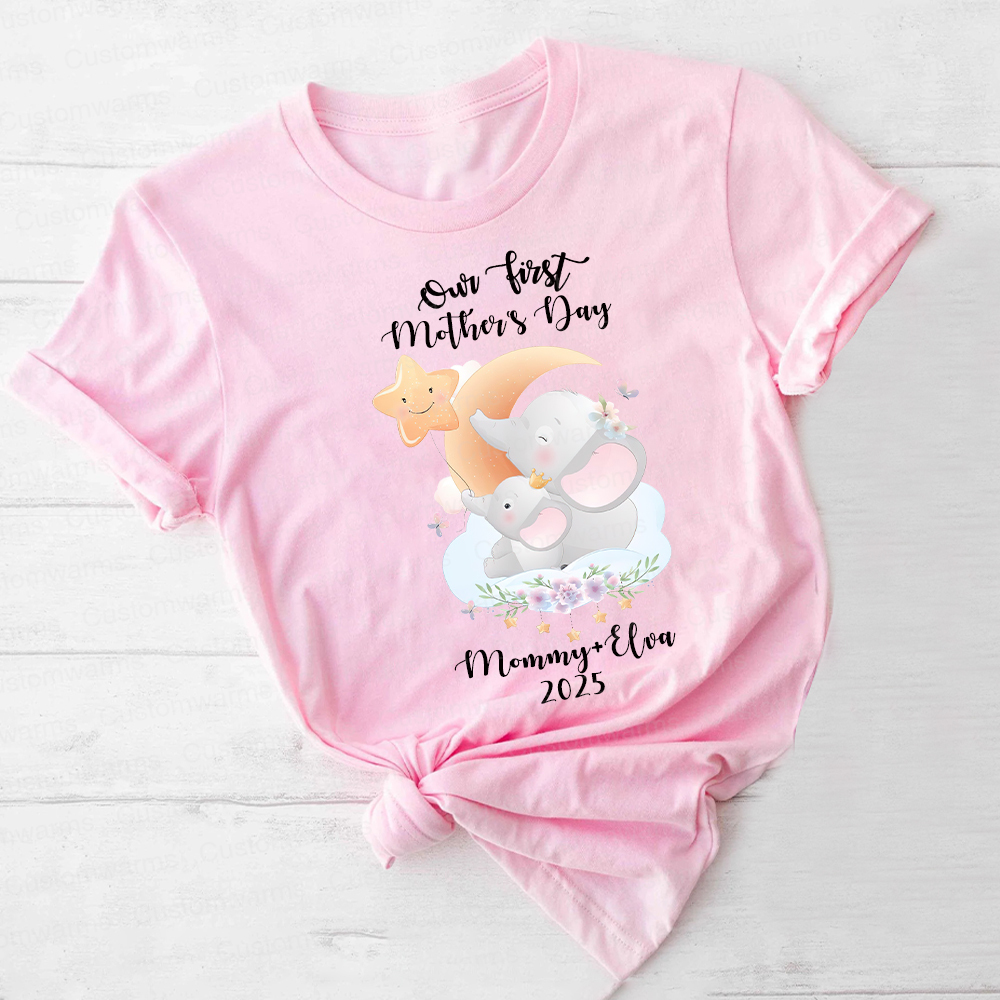 Personalized First Mother's Day Mommy and Baby Outfit | CWFamily41