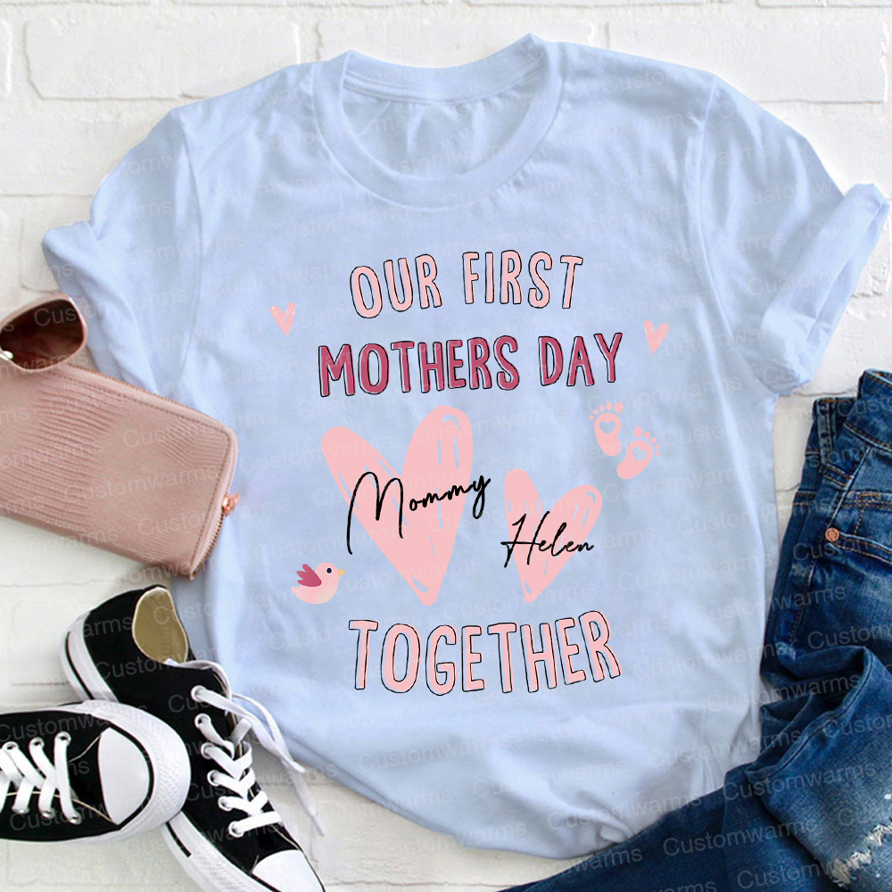 Personalized First Mother's Day Mommy and Baby Outfit | CWFamily47