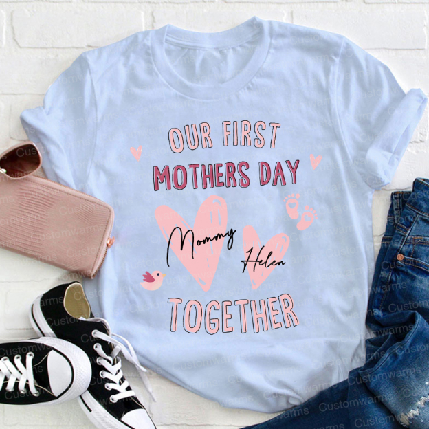 Personalized First Mother's Day Mommy and Baby Outfit | CWFamily47
