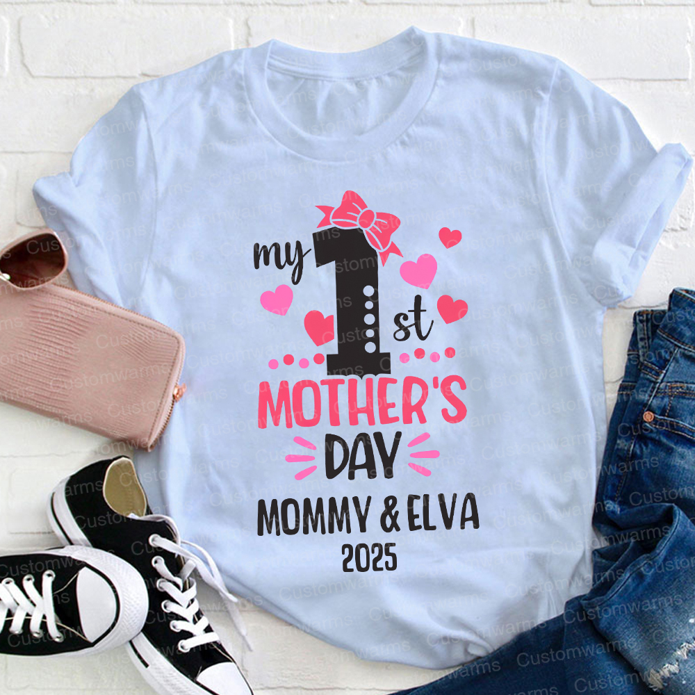 Personalized First Mother's Day Mommy and Baby Outfit | CWFamily53
