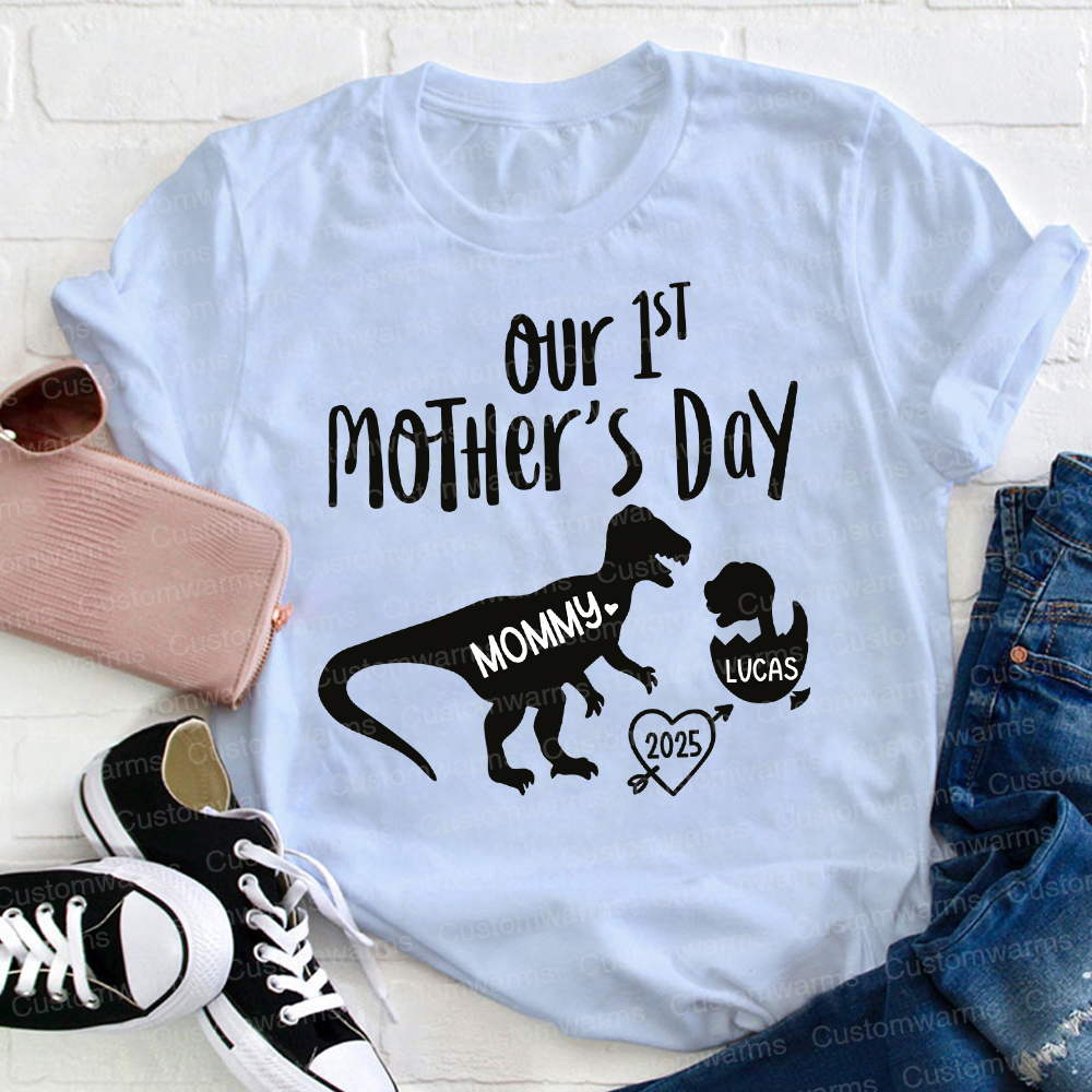 Personalized First Mother's Day Mommy and Baby Outfit | CWFamily55