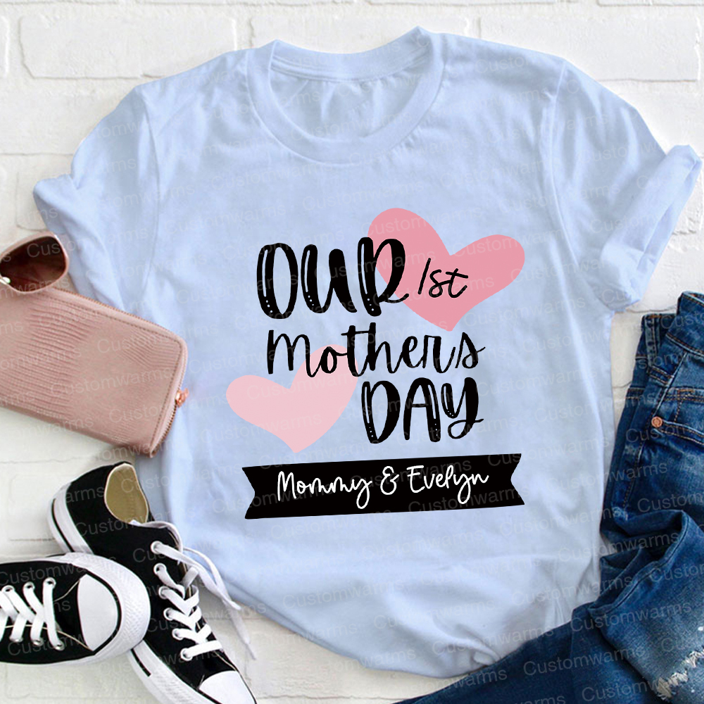 Personalized First Mother's Day Mommy and Baby Outfit | CWFamily58