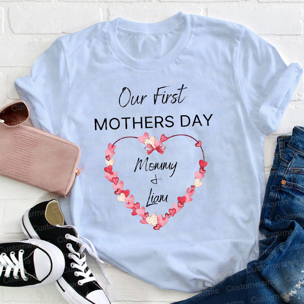 Personalized First Mother's Day Mommy and Baby Outfit | CWFamily59