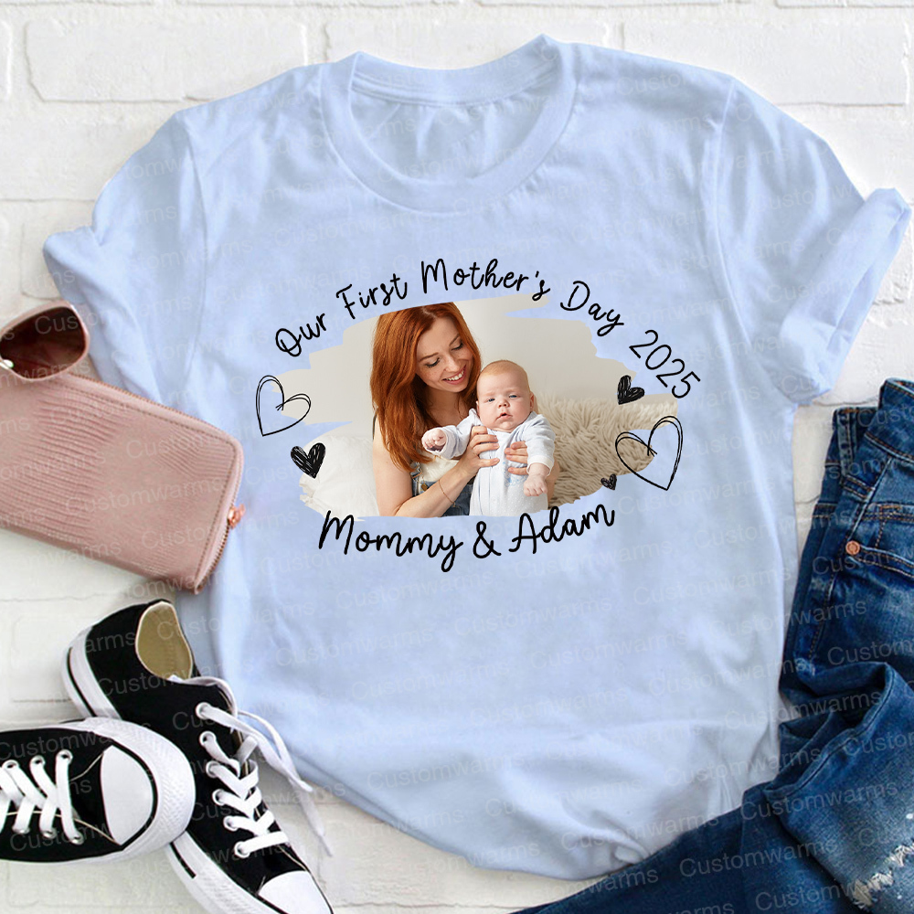 Personalized First Mother's Day Mommy and Baby Outfit | CWFamily60