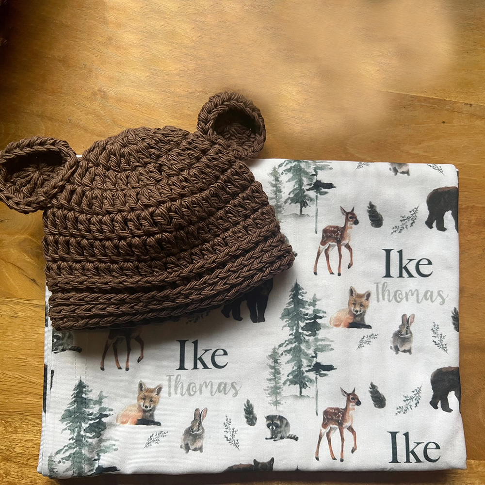 Personalized Baby Swaddle Blanket Set for Comfort & Unique | BBBlanket22