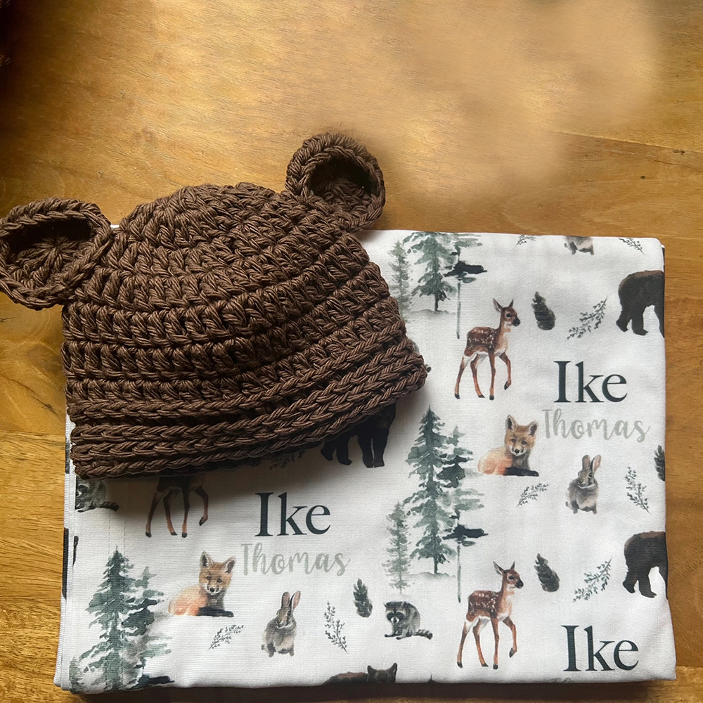 Personalized Baby Swaddle Blanket Set for Comfort & Unique | BBBlanket22