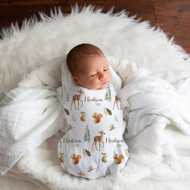 Personalized Baby Swaddle Blanket Set for Comfort & Unique | BBBlanket23