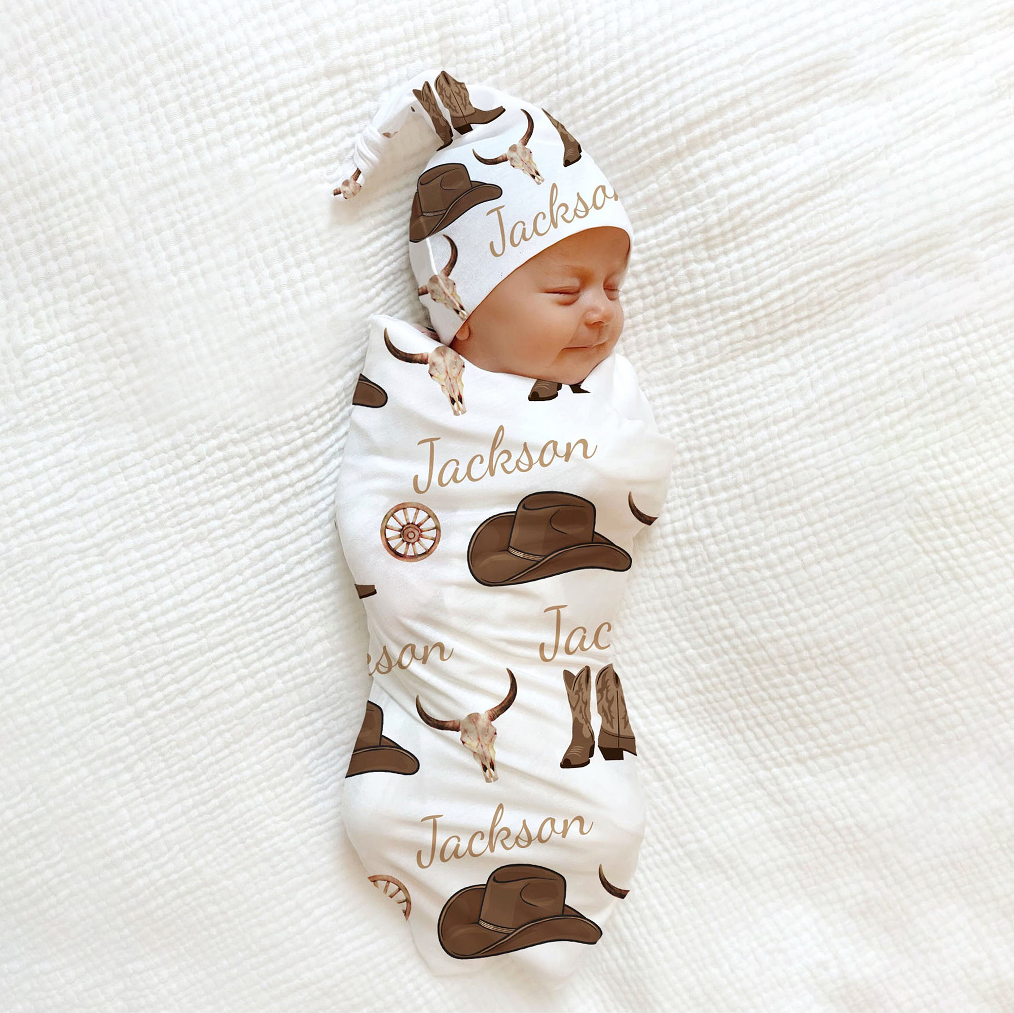 Personalized Baby Swaddle Blanket Set for Comfort & Unique | BBBlanket32