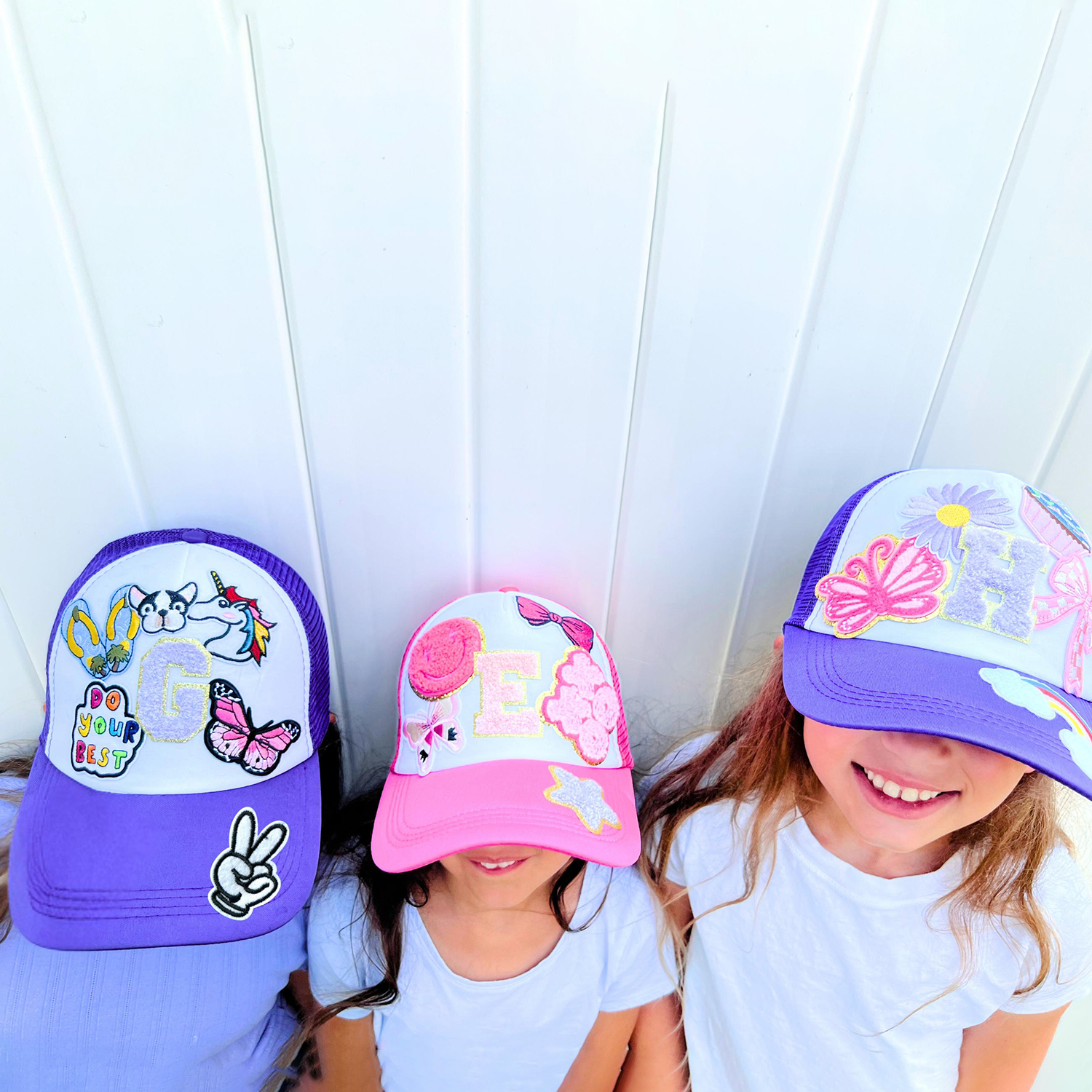 Personalized Kids Chenille Patch Trucker Hat | CWBeach188
