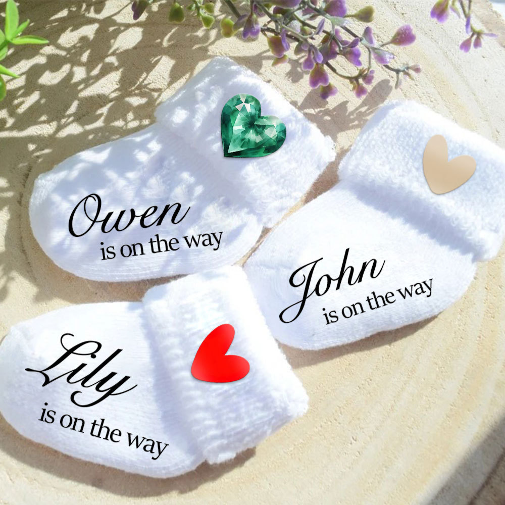 Personalised Pregnancy Announcement Baby Socks | CWBaby220