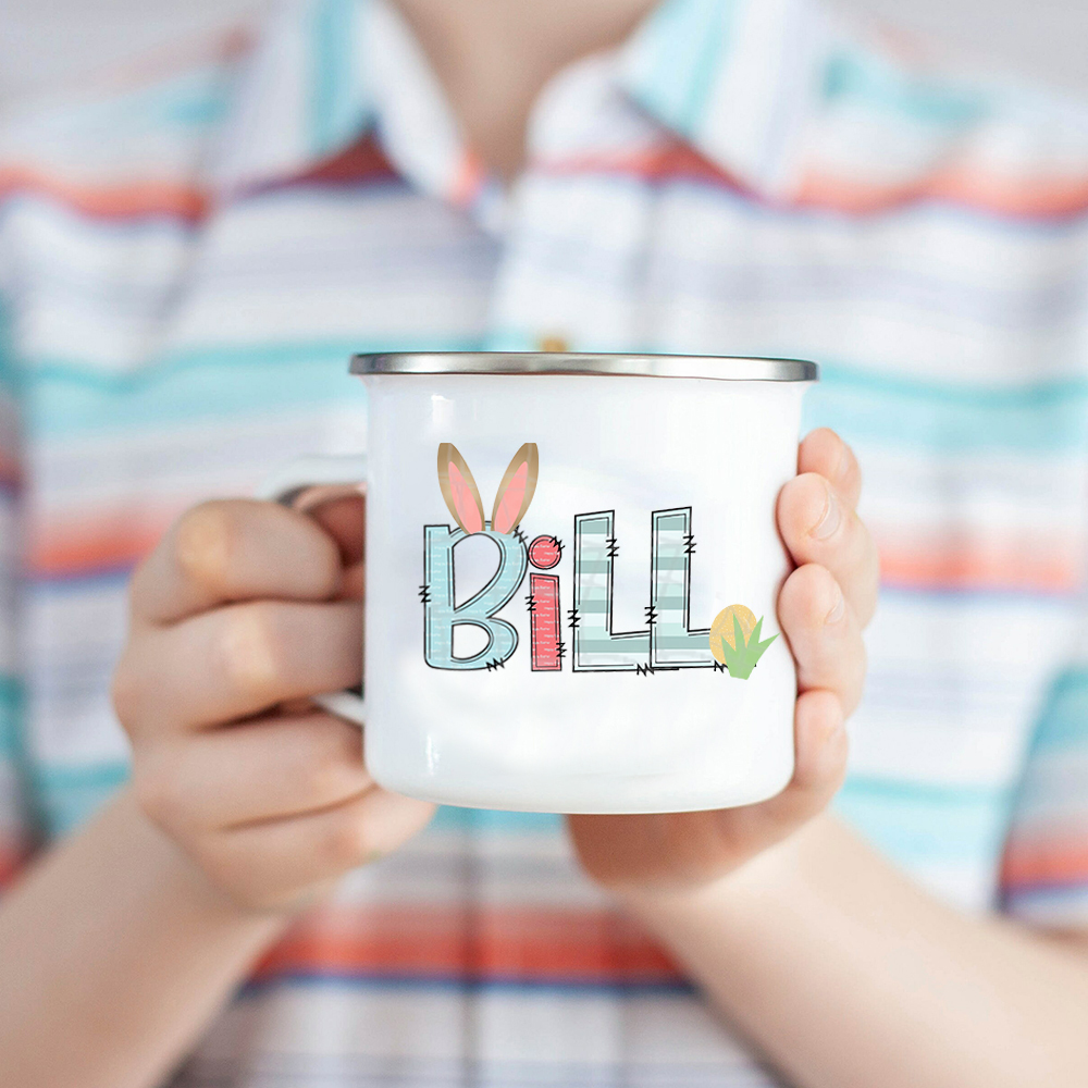 Personalised 12oz Easter Monogram Mugs for Kids  | KidMug42