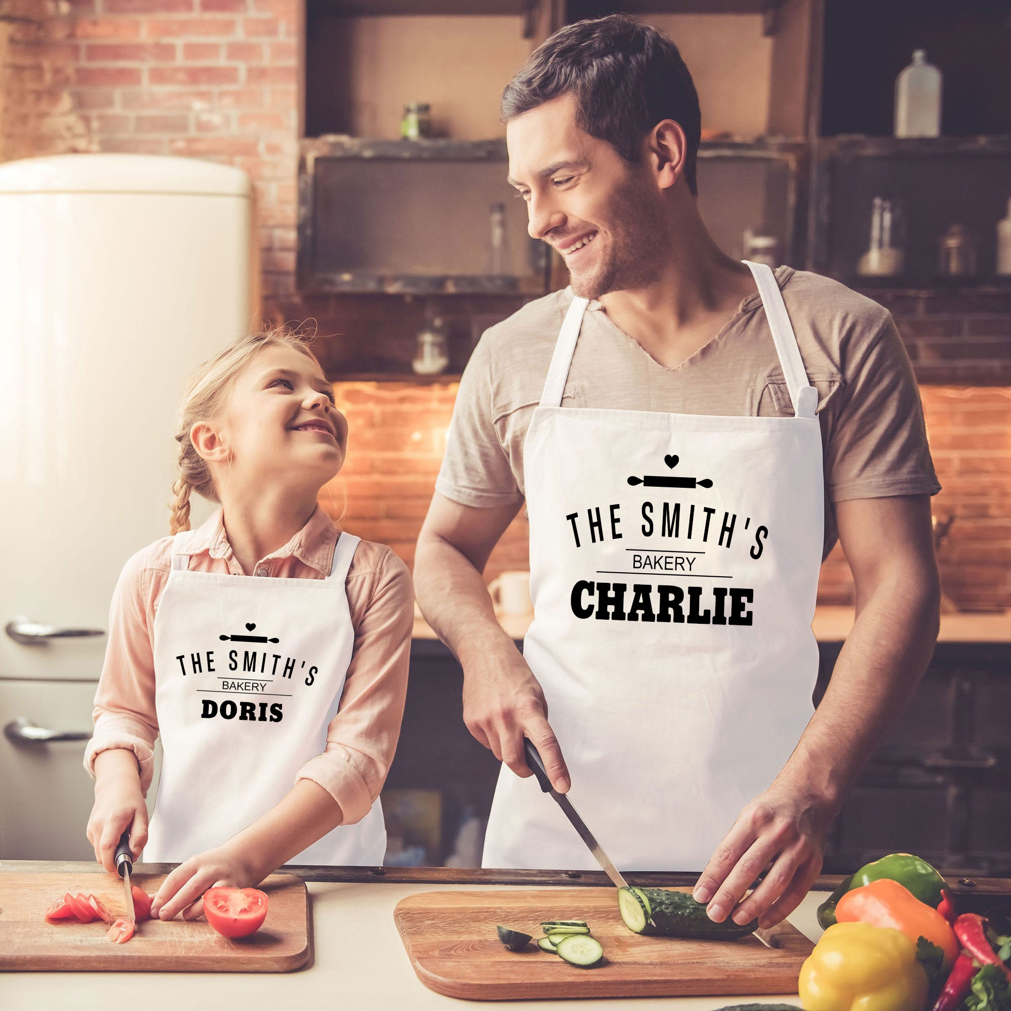 Personalised Multifunctional Waterproof Matching Family Apron | Apron33