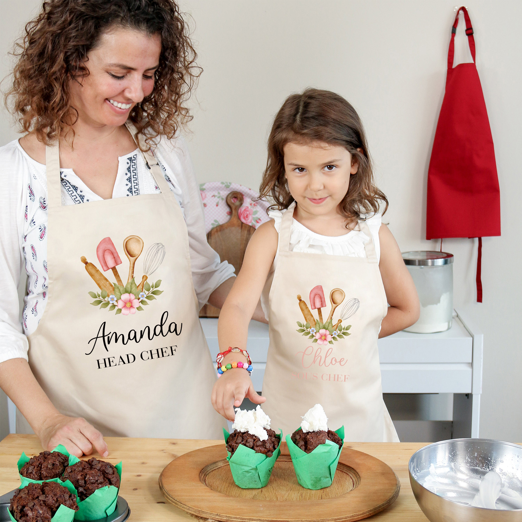 Personalised Multifunctional Waterproof Matching Family Apron | Apron37