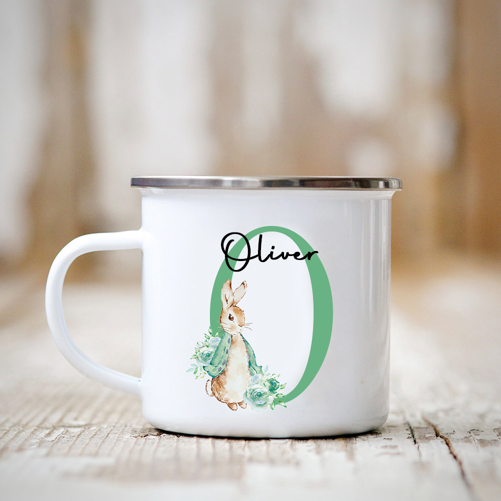 Personalised 12oz Easter Monogram Mugs for Kids  | KidMug40