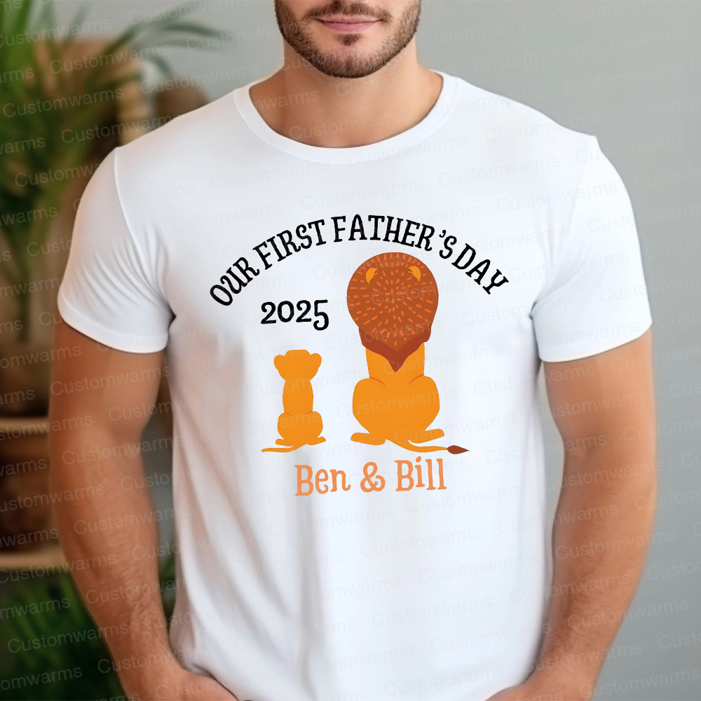 Personalized First Father's Day Daddy and Baby Outfit | CWFamily65