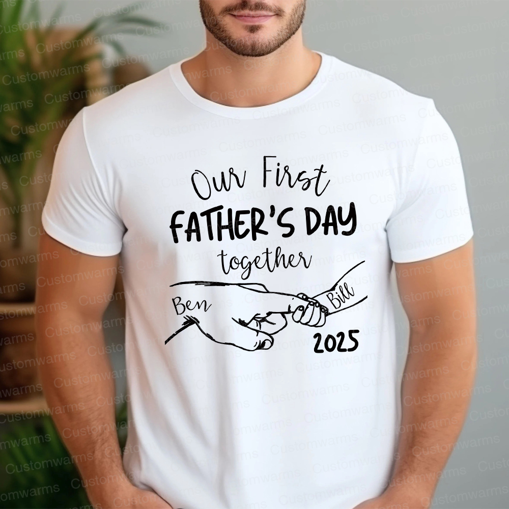 Personalized First Father's Day Daddy and Baby Outfit | CWFamily66