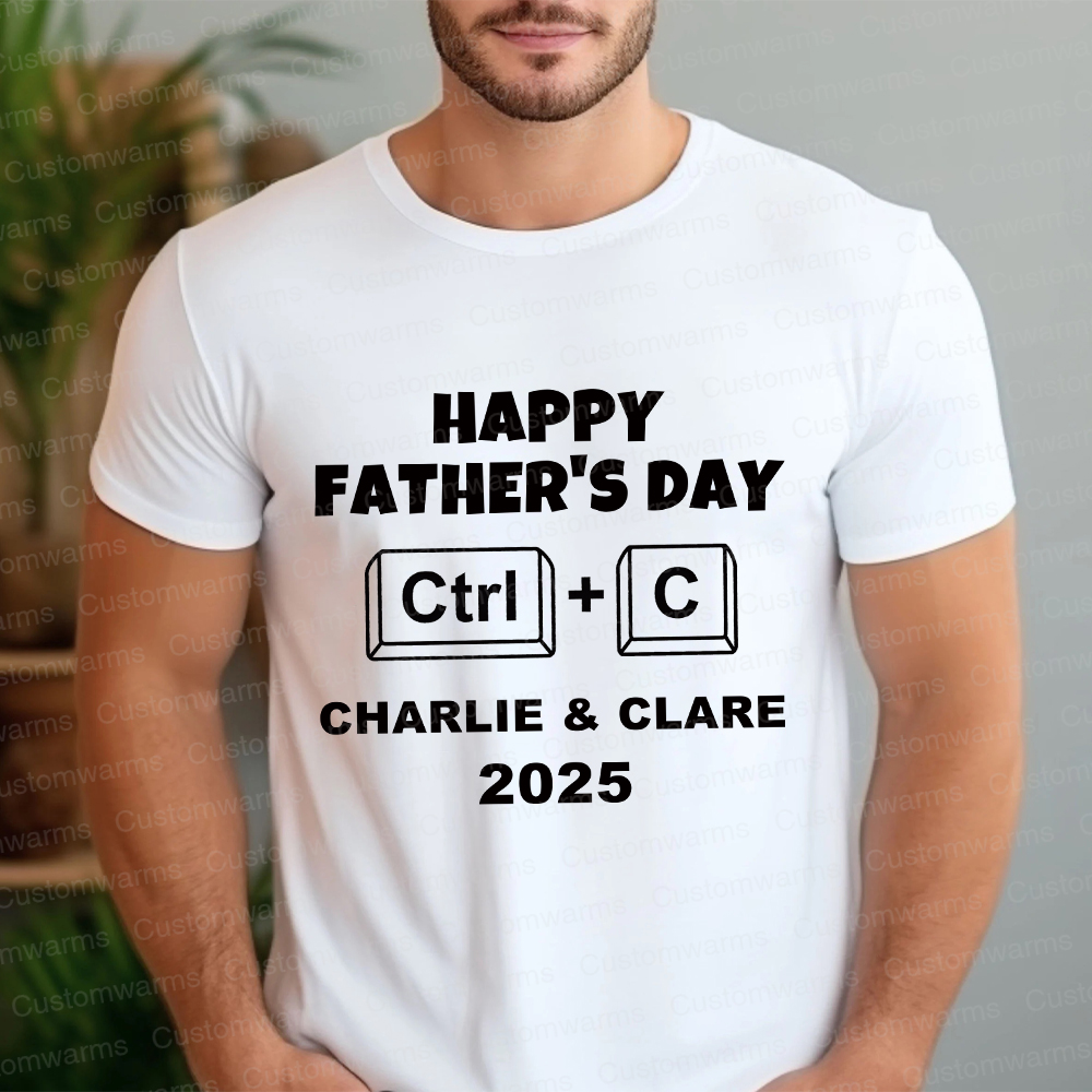 Personalized First Father's Day Daddy and Baby Outfit | CWFamily71