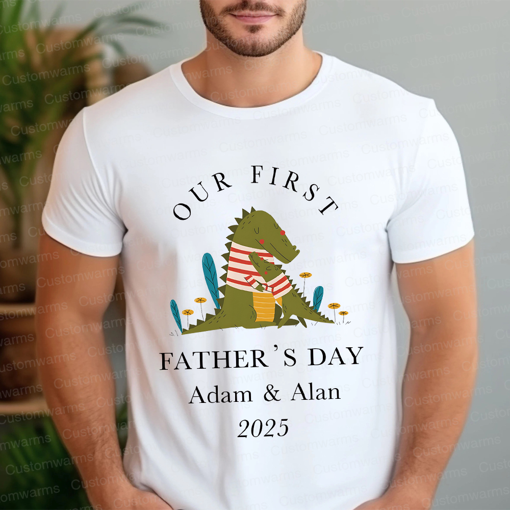 Personalized First Father's Day Daddy and Baby Outfit | CWFamily72