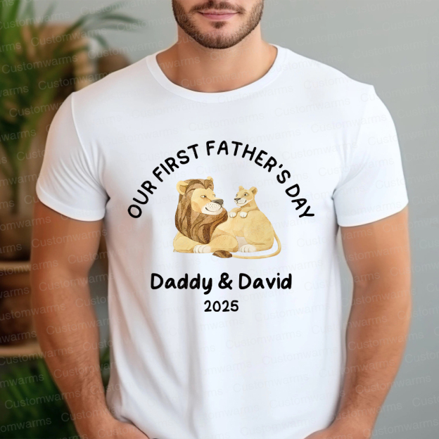 Personalized First Father's Day Daddy and Baby Outfit | CWFamily77
