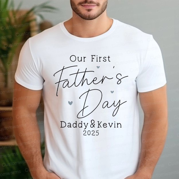 Personalized First Father's Day Daddy and Baby Outfit | CWFamily78