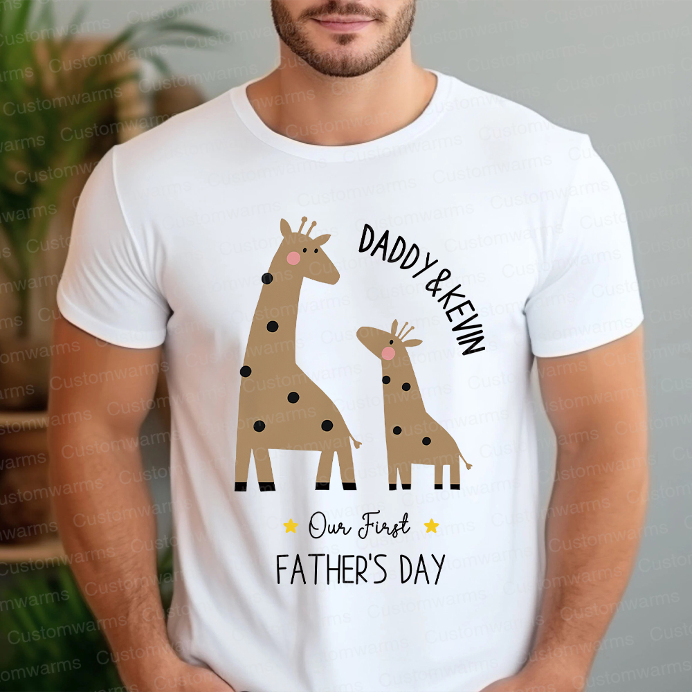 Personalized First Father's Day Daddy and Baby Outfit | CWFamily79