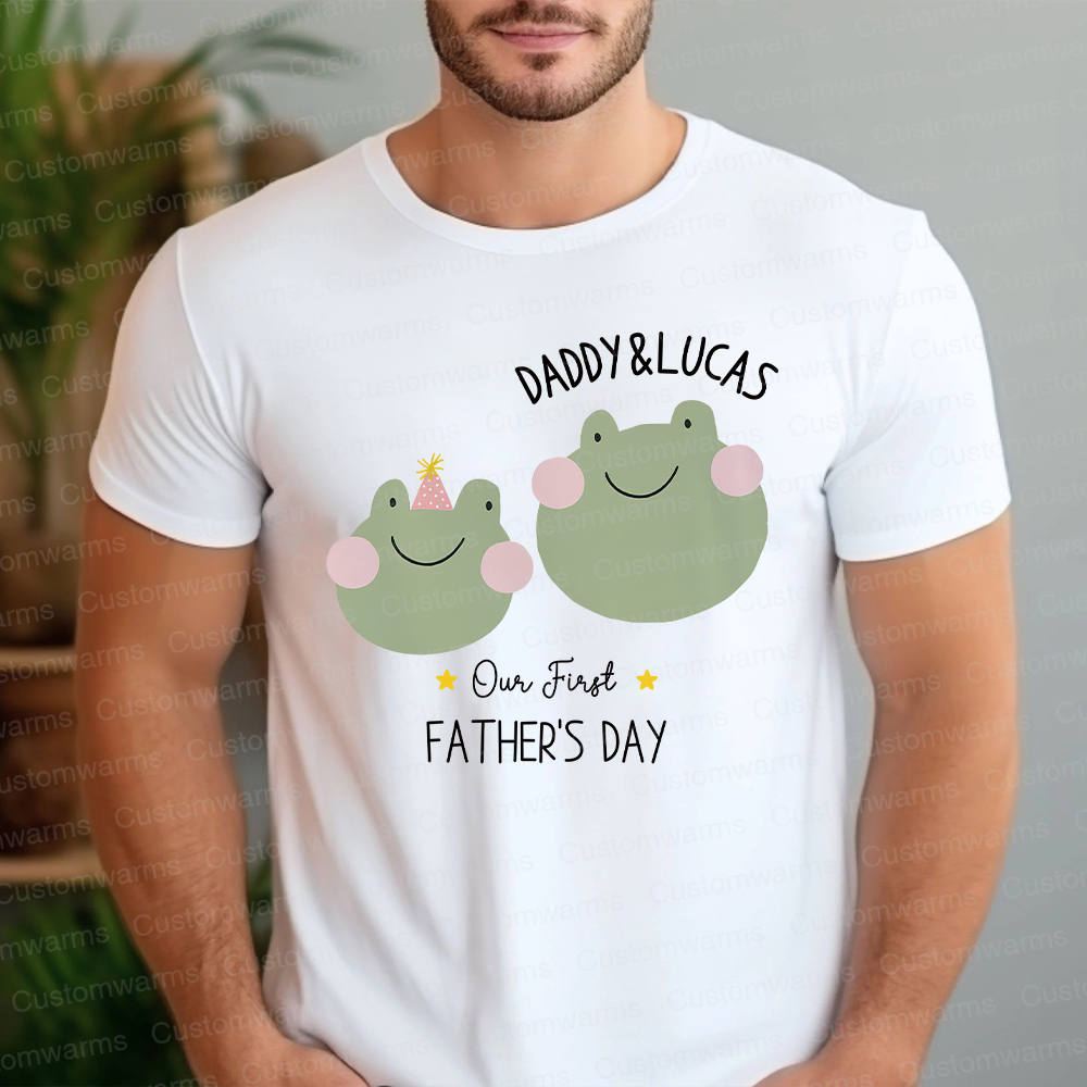 Personalized First Father's Day Daddy and Baby Outfit | CWFamily80